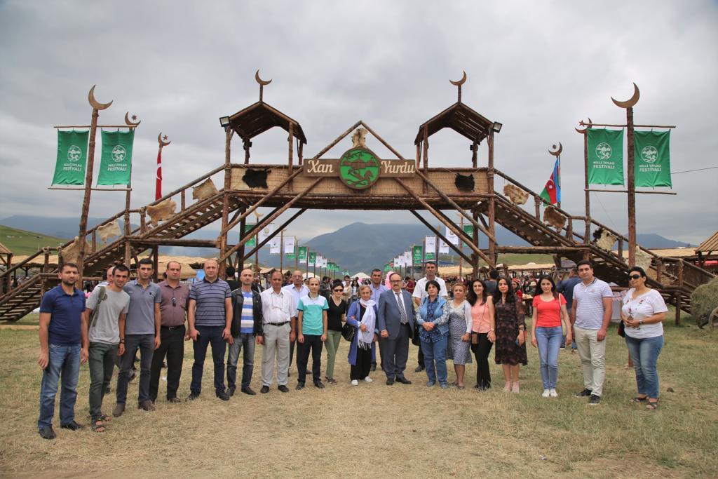 The employees of Sheki Regional Scientific Center in National Pasture Festival