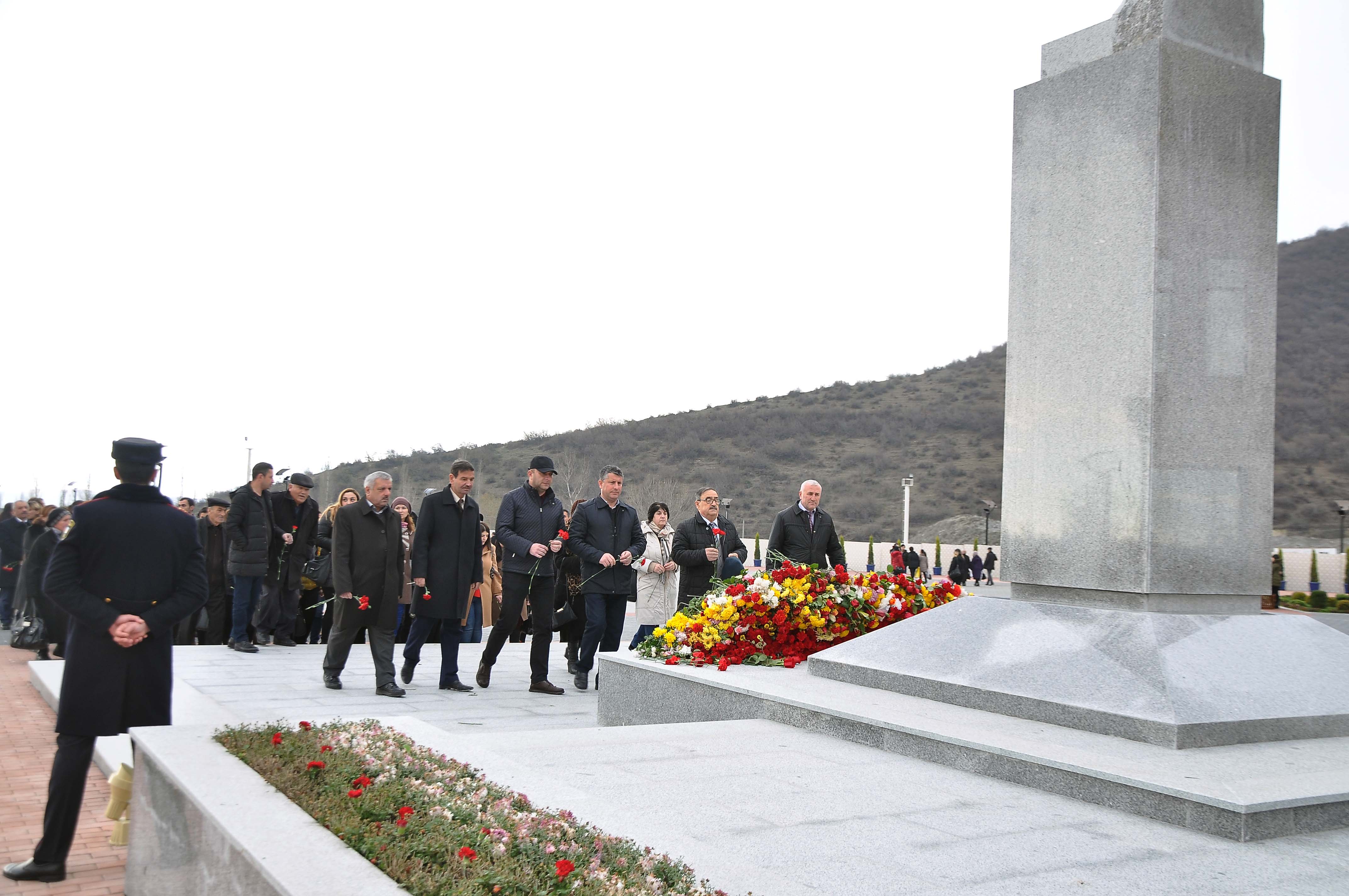 The remembrance ceremony of Azerbaijani national leader Heydar Aliyev.