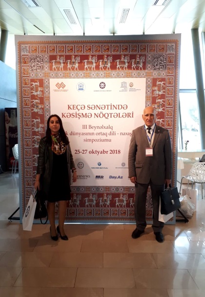 25-27 октября 2018 году в Баку был проведен симпозиум « Узоры -Общий язык  Тюркского мира» на тему: « Точки пересечения в Войлочном  деле»