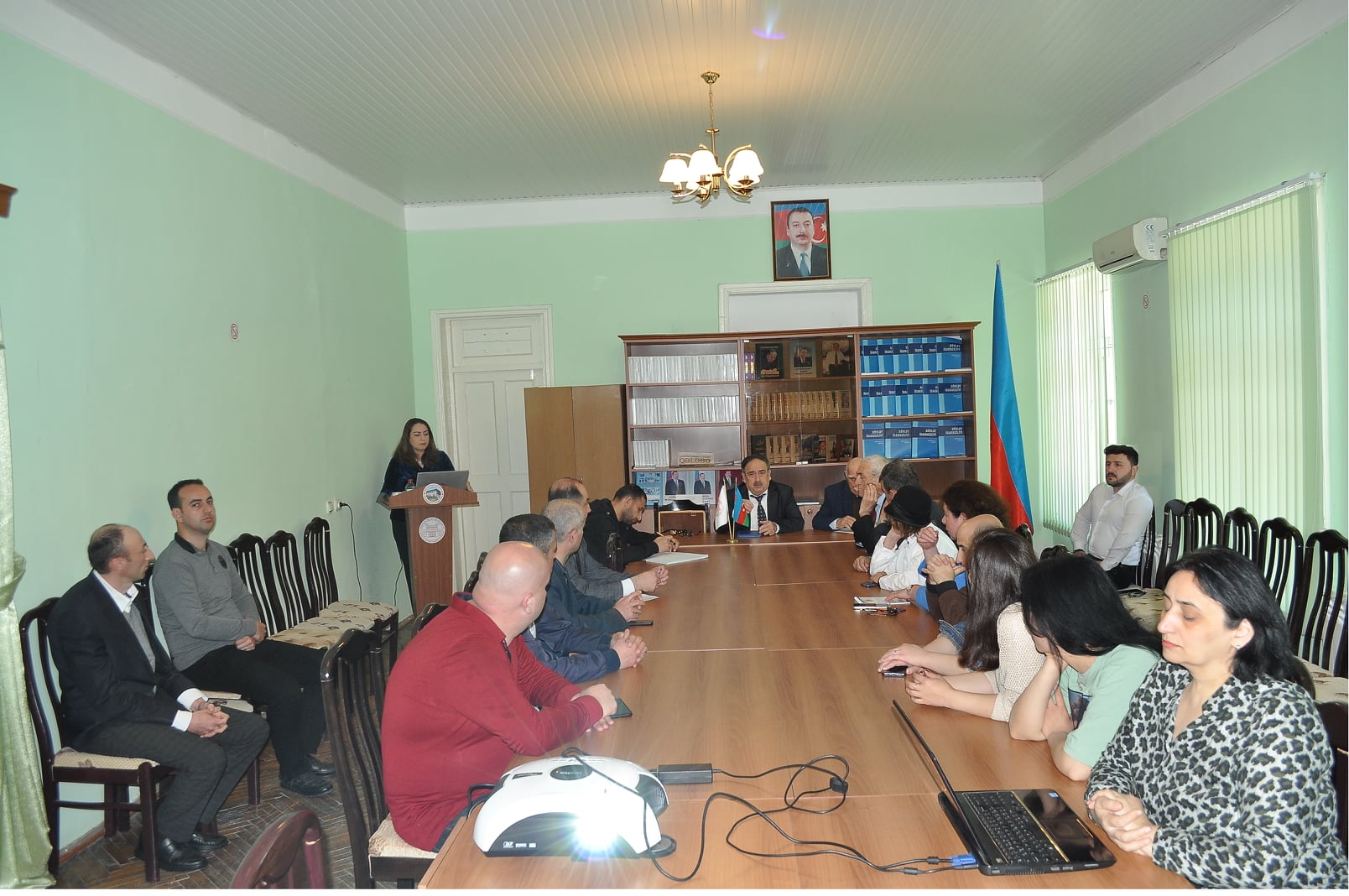 A scientific seminar on dissertation work of the researcher of “The selection mulberry silkworm” department of ANAS, candidate for a degree of Institute of Zoology of ANAS Zarintaj Yusif Shukurova, in Sheki RSC of ANAS