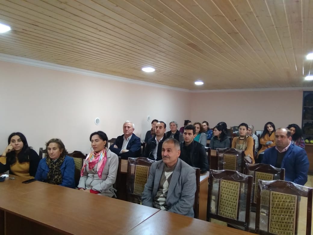 On 16.10.2018 a meeting on civil defense was held in the Sheki Regional Scientific Center of ANAS