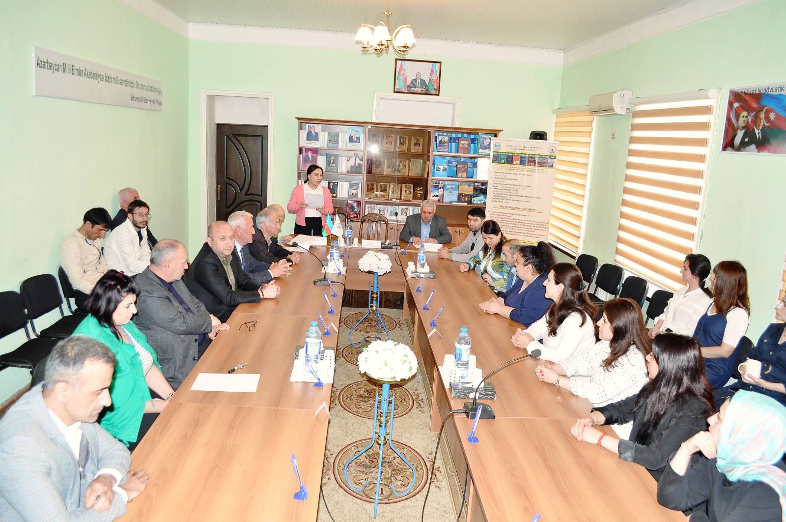Şəki Regional Elmi Mərkəzdə Ulu Öndər Heydər Əliyevin doğum günü qeyd edilib