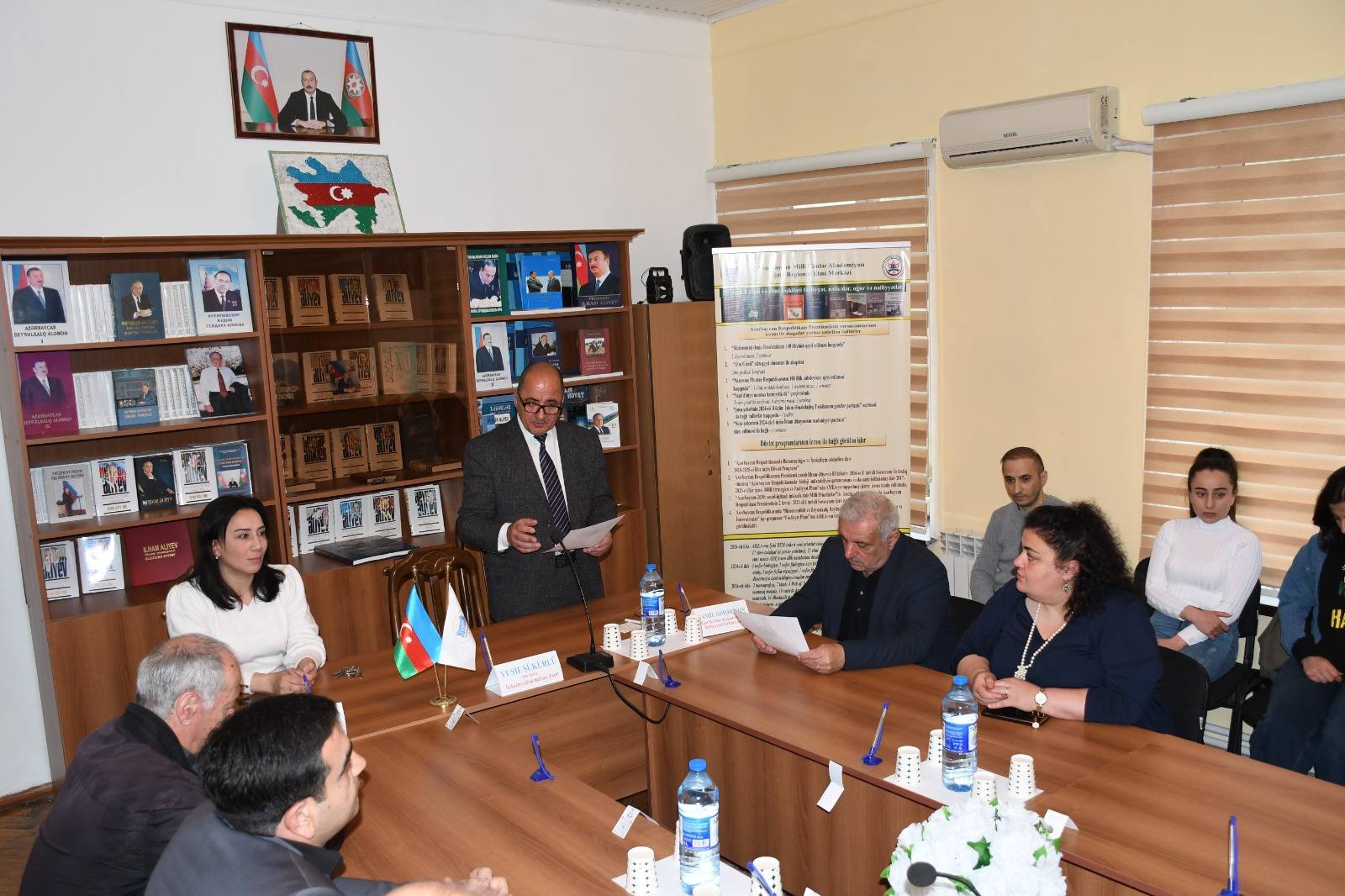 Şəki Regional Elmi Mərkəzdə “Böyük Vətən müharibəsi xalqımızın rəşadət və qəhrəmanlıq səlnaməsinin parlaq səhifəsidir” mövzusunda elmi seminar keçirilib