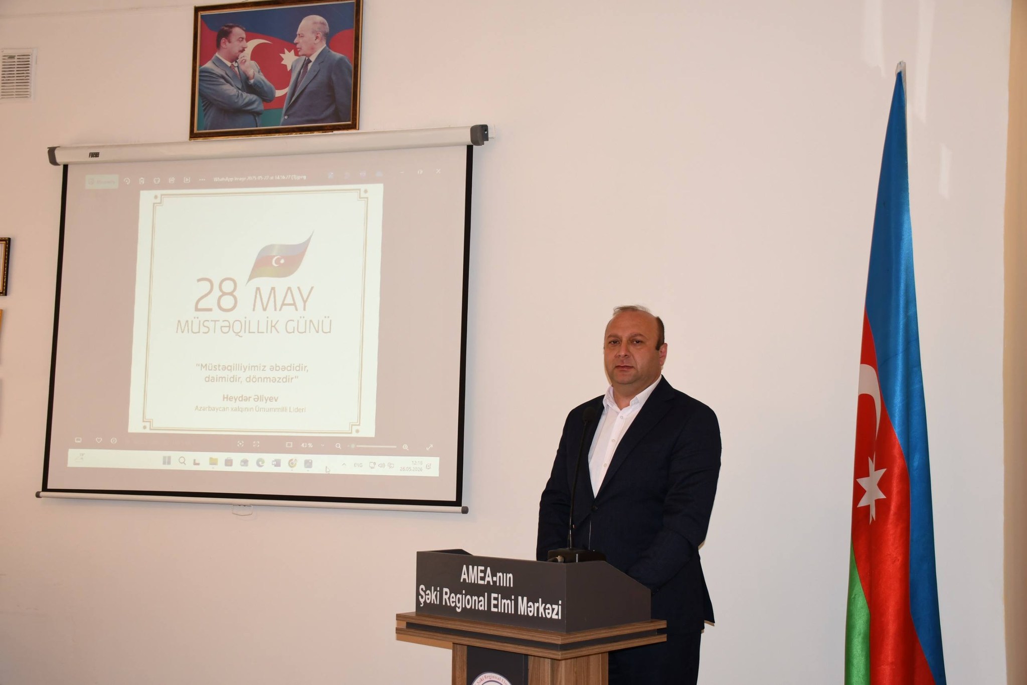 26 may 2026-cı il tarixində AMEA-nın Şəki Regional Elmi Mərkəzində 28 May Müstəqillik Günü munasibətilə tədbir keçirilib