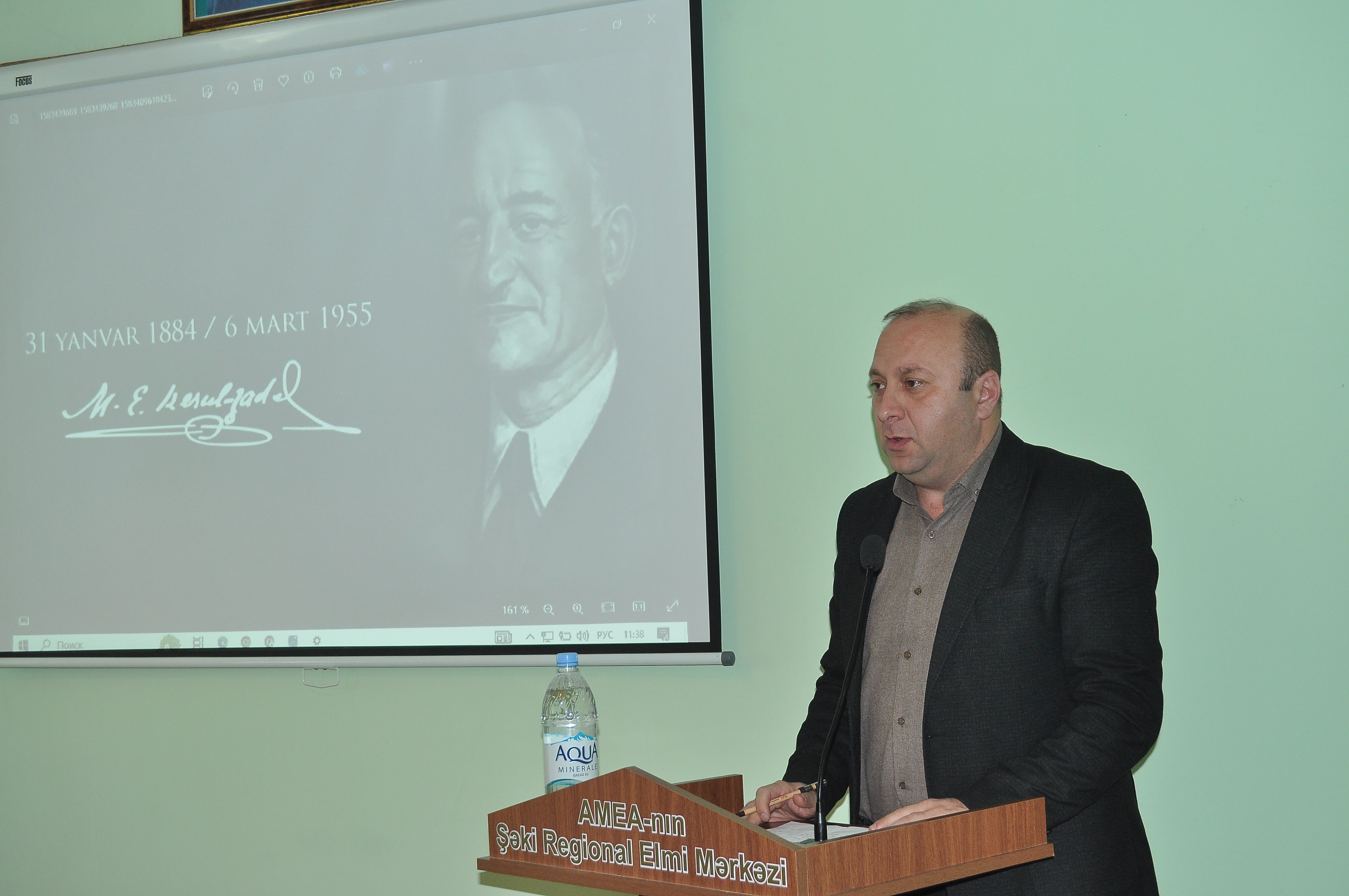 A round table named “Independence for nations, freedom for people: as the main purpose of the phenomenon of Muhammad Amin Rasulzadeh”was held in Sheki Regional Scientific Center of ANAS