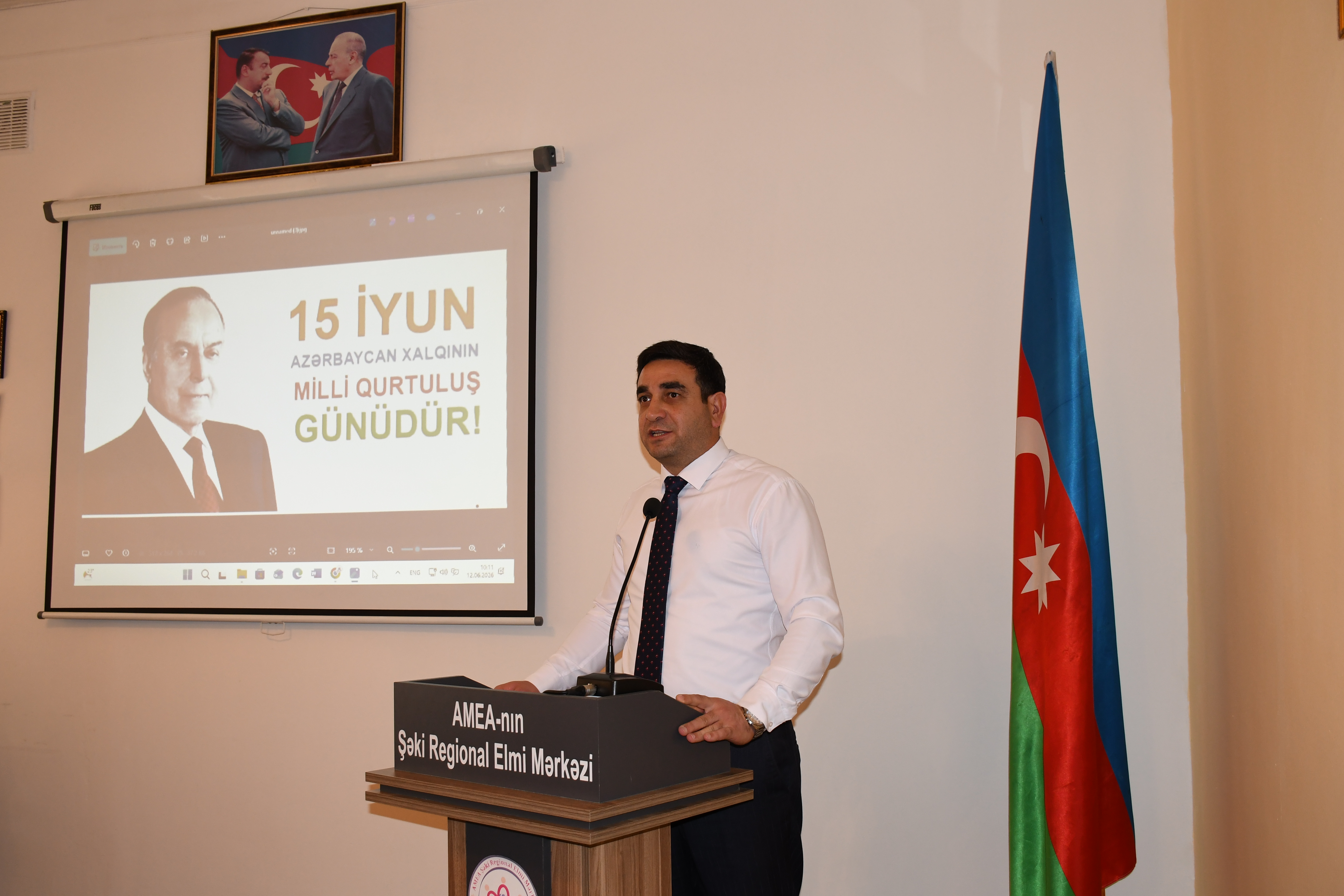 Şəki Regional Elmi Mərkəzdə Milli Qurtuluş Günü qeyd olunub