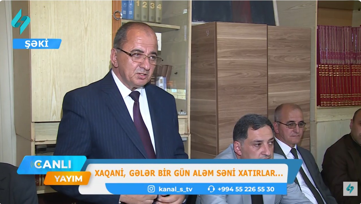 Xaqani, gələr bir gün aləm səni xatırlar...