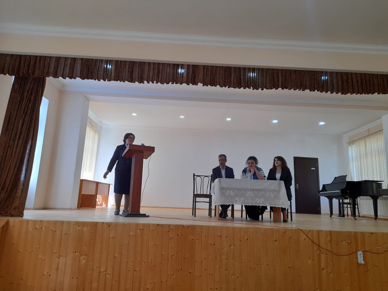 An event named “Haydar Aliyev and renaissance in Azerbaijan” was held with the organization of ANAS Sheki Regional Scientific Center and Sheki music school number 4